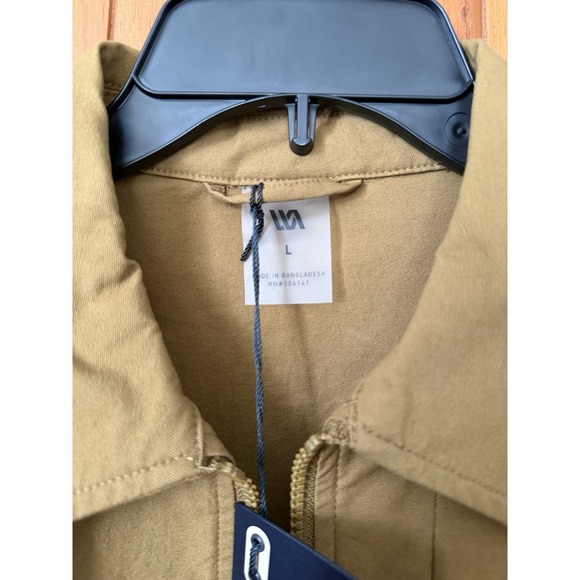 Men's VRST Chore Jacket Limitless Canvas Brown Spice UPF 50+ Size Large NWT - Picture 6 of 7